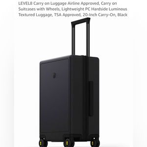 NEW LEVEL 8 Carry on Luggage 20” Black